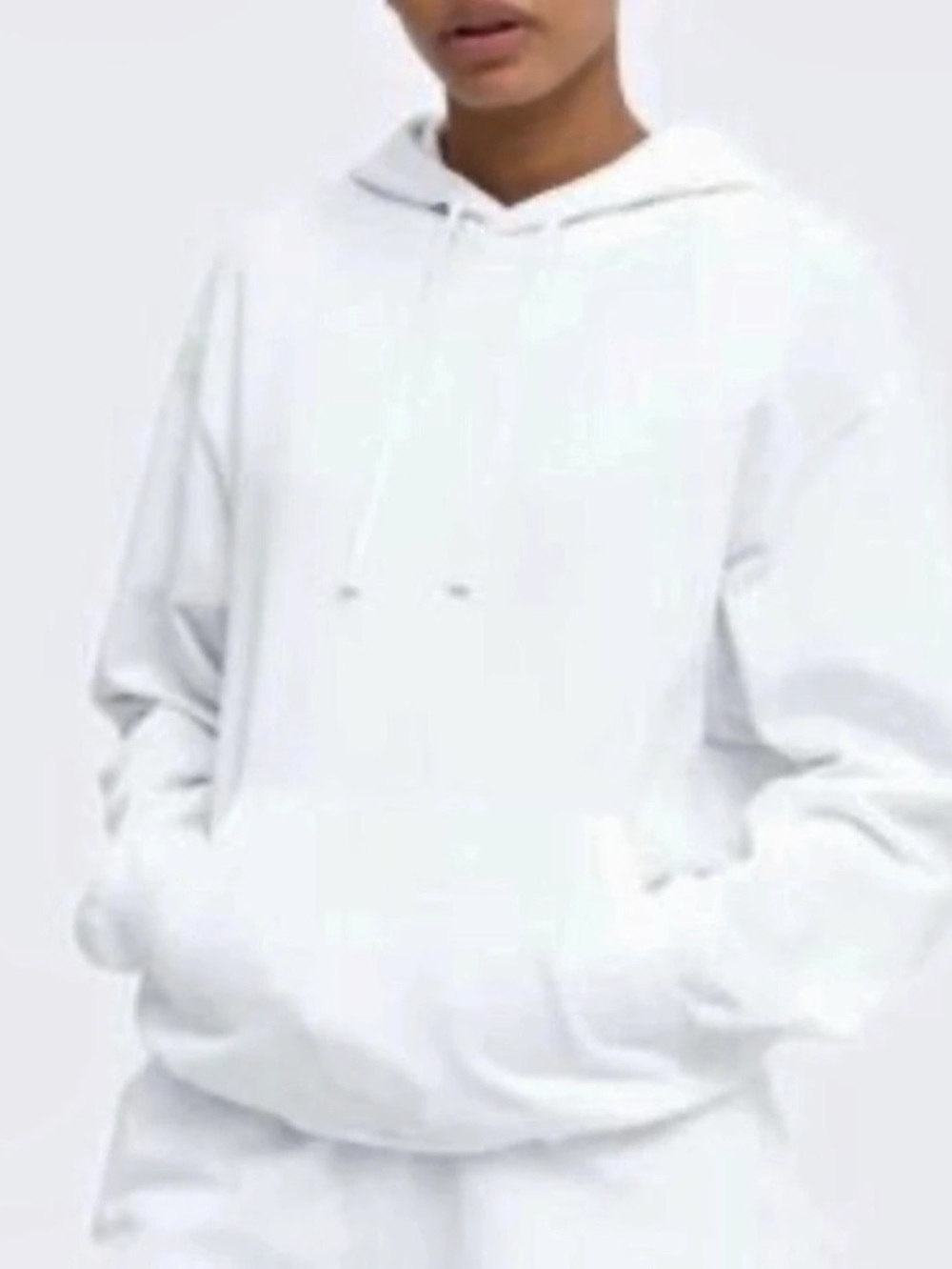 Reigning Champ Lightweight Terry Classic Hoodie White Small
